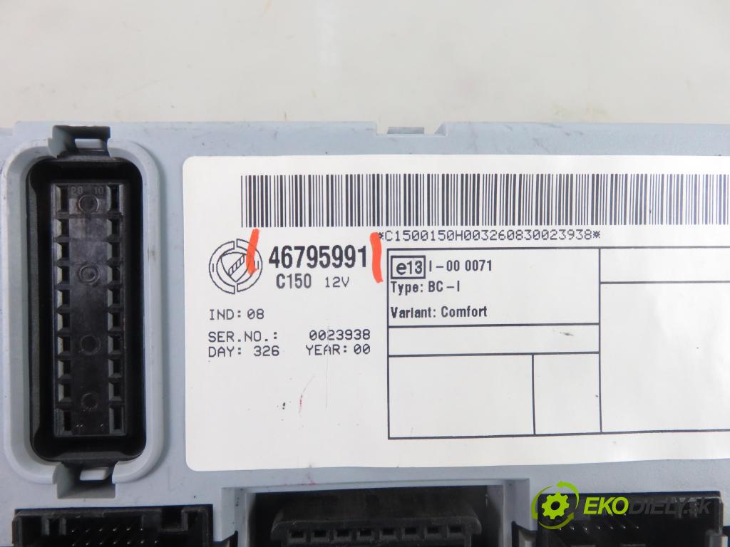 FIAT PUNTO (188_) HB 2001 44,00 1.2 60 - 188 A4.000 1242,00 MODUL BSI 46795991