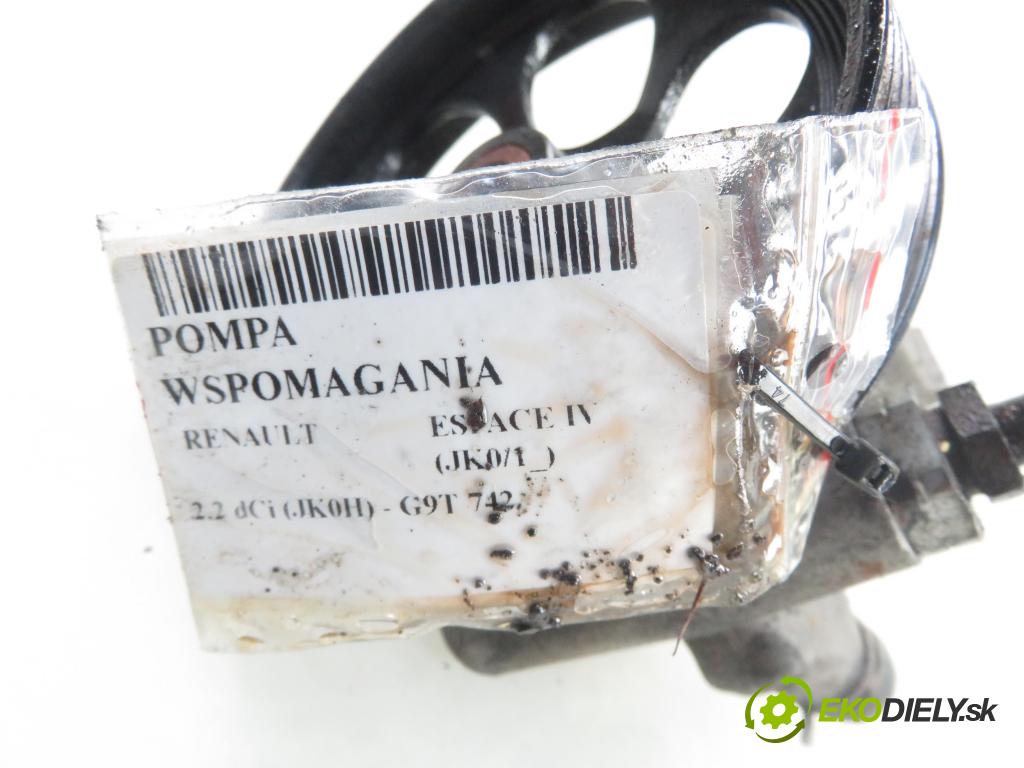 RENAULT ESPACE IV (JK0/1_) MINIVAN 2003 110,00 2.2 dCi (JK0H) 150 - G9T 742 2188,00 Pumpa servočerpadlo (Servočerpadlá, pumpy riadenia)