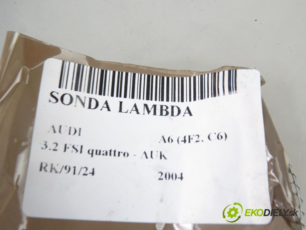 AUDI A6 (4F2, C6) SEDAN 2004 188,00 3.2 FSI quattro - AUK 3123,00 sonda lambda 06E906265F (Lambda sondy)