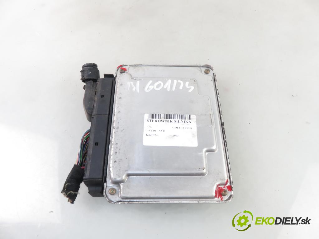 VW GOLF IV (1J1) HB 2003 74,00 1.9 TDI PD 101 - AXR 1896,00 Riadiaca jednotka Motor 038906019AT ; 0281010974