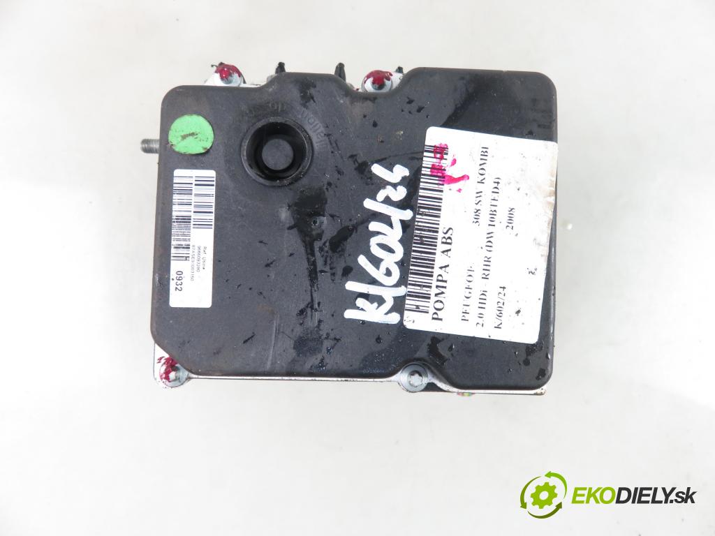 PEUGEOT 308 SW KOMBI 2008 100,00 2.0 HDi 136 1997,00 Pumpa ABS 0265951134 ; 9665363180 ; 0265230491 (Pumpy ABS)