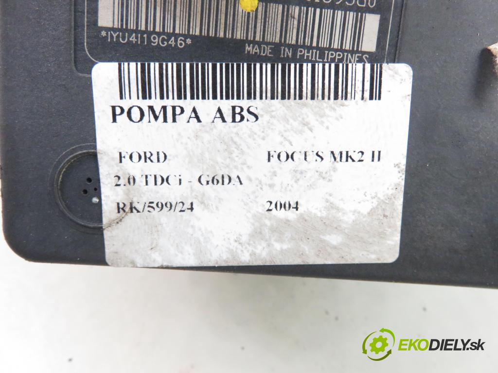 FORD FOCUS II (DA_, HCP) HB 2004 100,00 2.0 TDCi - G6DA 1997,00 Pumpa ABS 3M512C405HA ; 10020601724 ; 10096001153 (Pumpy ABS)