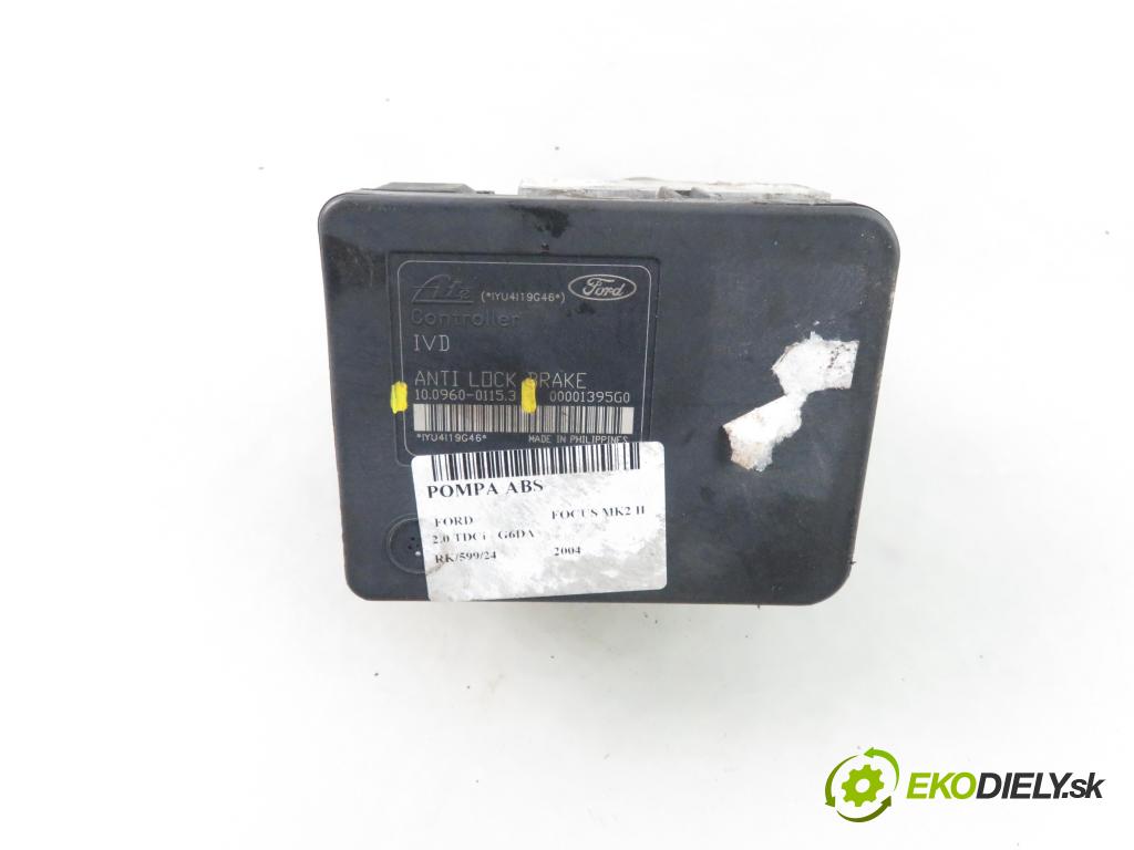 FORD FOCUS II (DA_, HCP) HB 2004 100,00 2.0 TDCi - G6DA 1997,00 Pumpa ABS 3M512C405HA ; 10020601724 ; 10096001153 (Pumpy ABS)