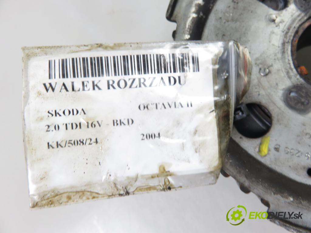 SKODA OCTAVIA II (1Z3) LIFTBACK 2004 103,00 2.0 TDI 16V - BKD 1968,00 Koleso vačky Vačkový hriadeľ: 03G109239B ; 038109111E