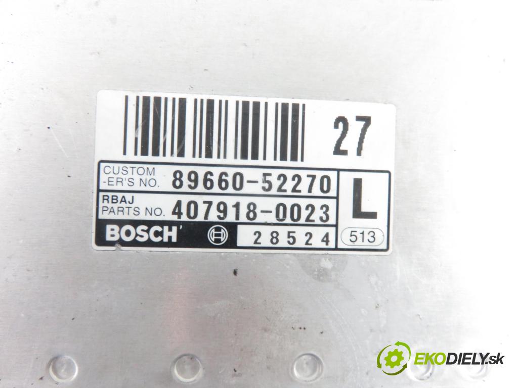 TOYOTA YARIS (_P1_) HB 2002 55,00 1.4 D-4D (NLP10_) - 1ND-TV 1364,00 Riadiaca jednotka Motor 8966052270 ; 4079180023
