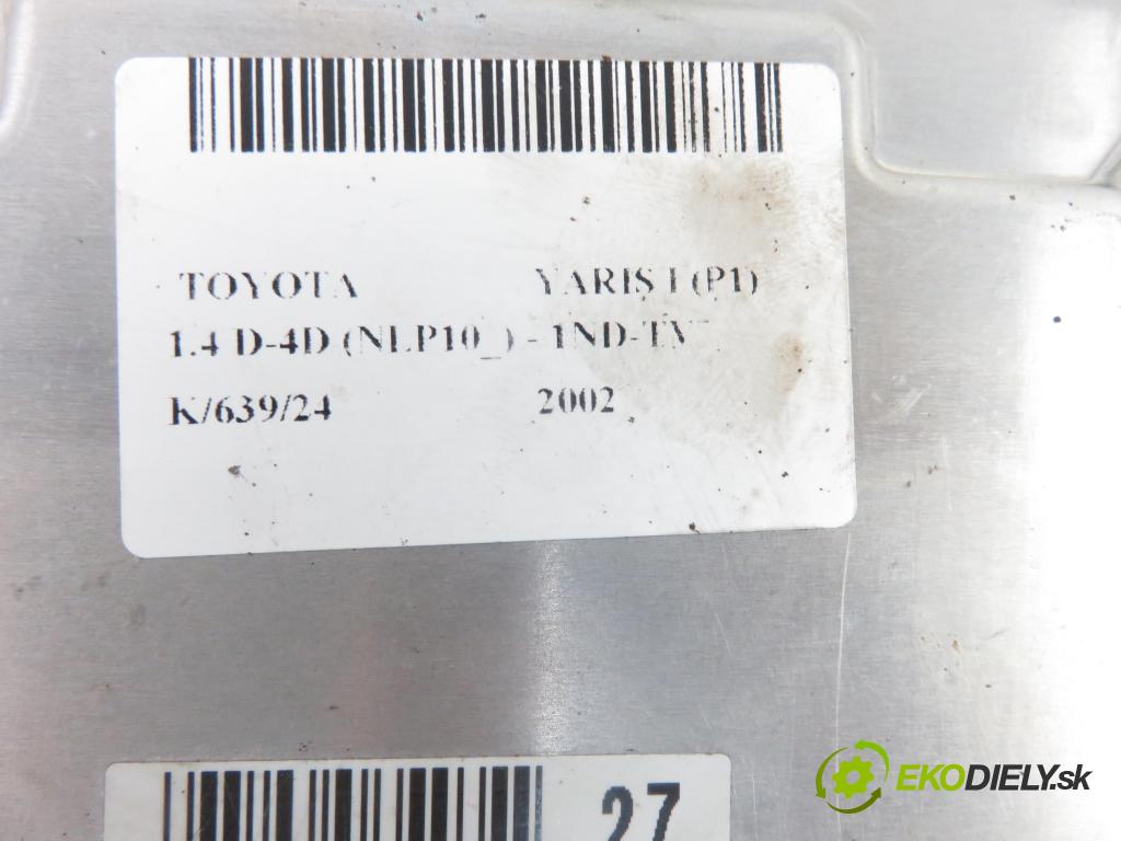 TOYOTA YARIS (_P1_) HB 2002 55,00 1.4 D-4D (NLP10_) - 1ND-TV 1364,00 Riadiaca jednotka Motor 8966052270 ; 4079180023