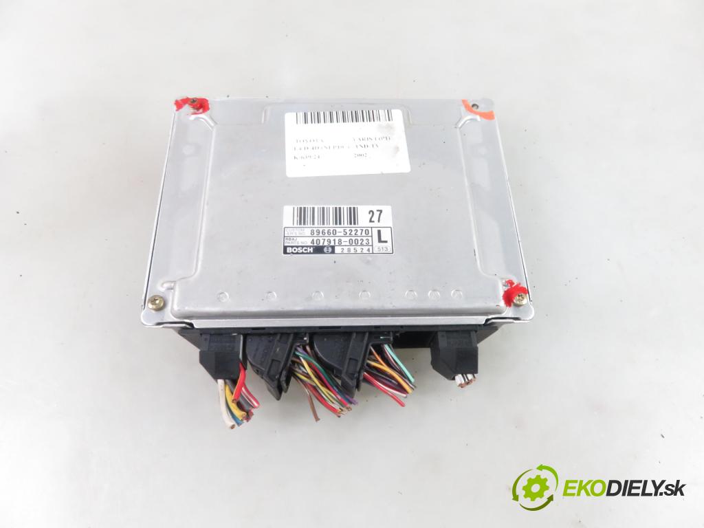 TOYOTA YARIS (_P1_) HB 2002 55,00 1.4 D-4D (NLP10_) - 1ND-TV 1364,00 Riadiaca jednotka Motor 8966052270 ; 4079180023