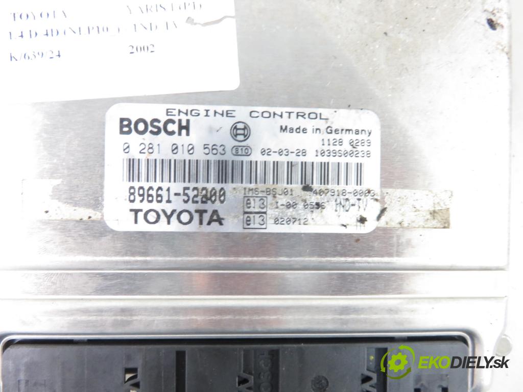 TOYOTA YARIS (_P1_) HB 2002 55,00 1.4 D-4D (NLP10_) - 1ND-TV 1364,00 Riadiaca jednotka Motor 8966052270 ; 4079180023
