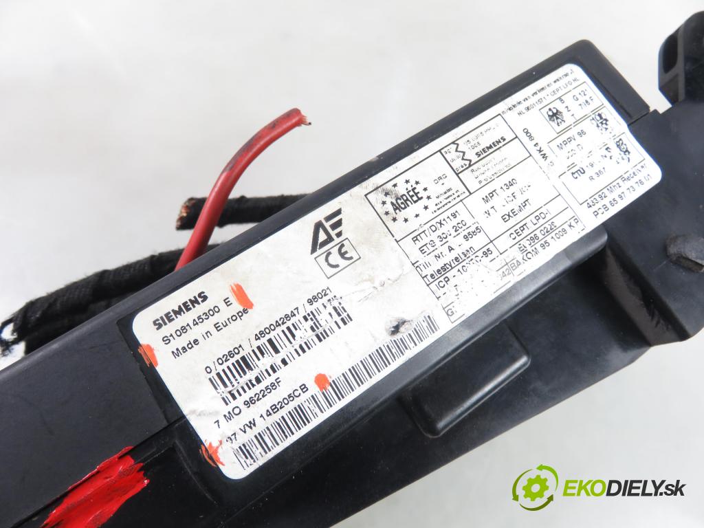 SEAT ALHAMBRA (7V8, 7V9) MINIVAN 2000 85,00 2.0 i - ADY 1984,00 MODUL BSI S108145300E ; 97VW14B205CB