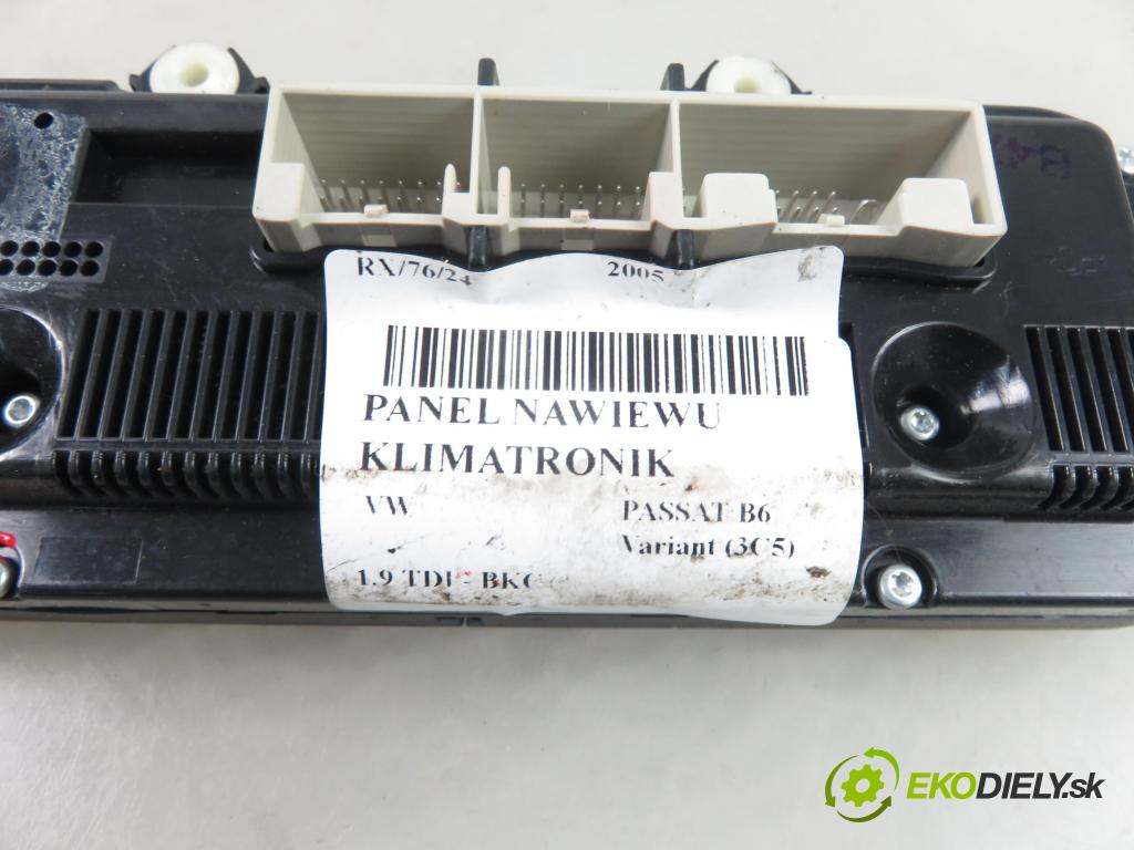 VW PASSAT B6 Variant (3C5) KOMBI 2005 77,00 1.9 TDI - BKC 1896,00 Panel kúrenia KLIMATRONIK