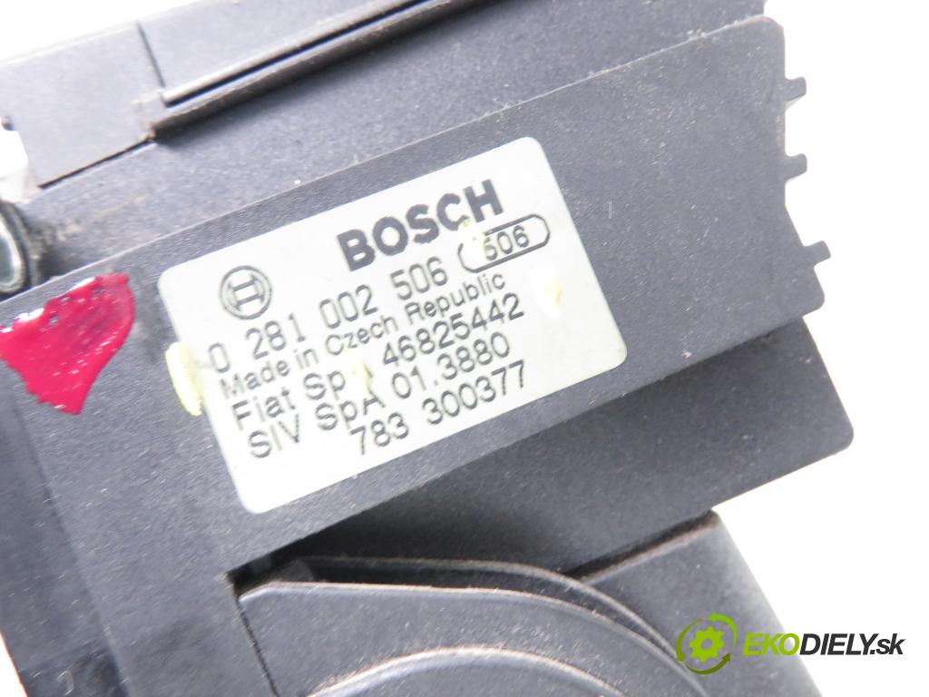 FIAT MULTIPLA (186_) MINIVAN 2007 88,00 1.9 JTD (186AXE1A) - 186 A9.000 1910,00 Potenciometer plynu 46825442 ; 0281002506 (Pedále)