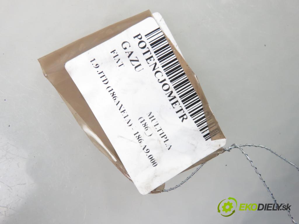 FIAT MULTIPLA (186_) MINIVAN 2007 88,00 1.9 JTD (186AXE1A) - 186 A9.000 1910,00 Potenciometer plynu 46825442 ; 0281002506 (Pedále)