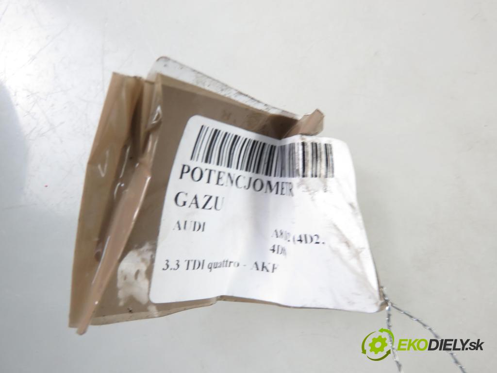 AUDI A8 D2 (4D2, 4D8) SEDAN 2001 165,00 3.3 TDI V8 224 quattro - AKF 3328,00 Potenciometer plynu 028907475BC ; 0281002331 (Pedále)