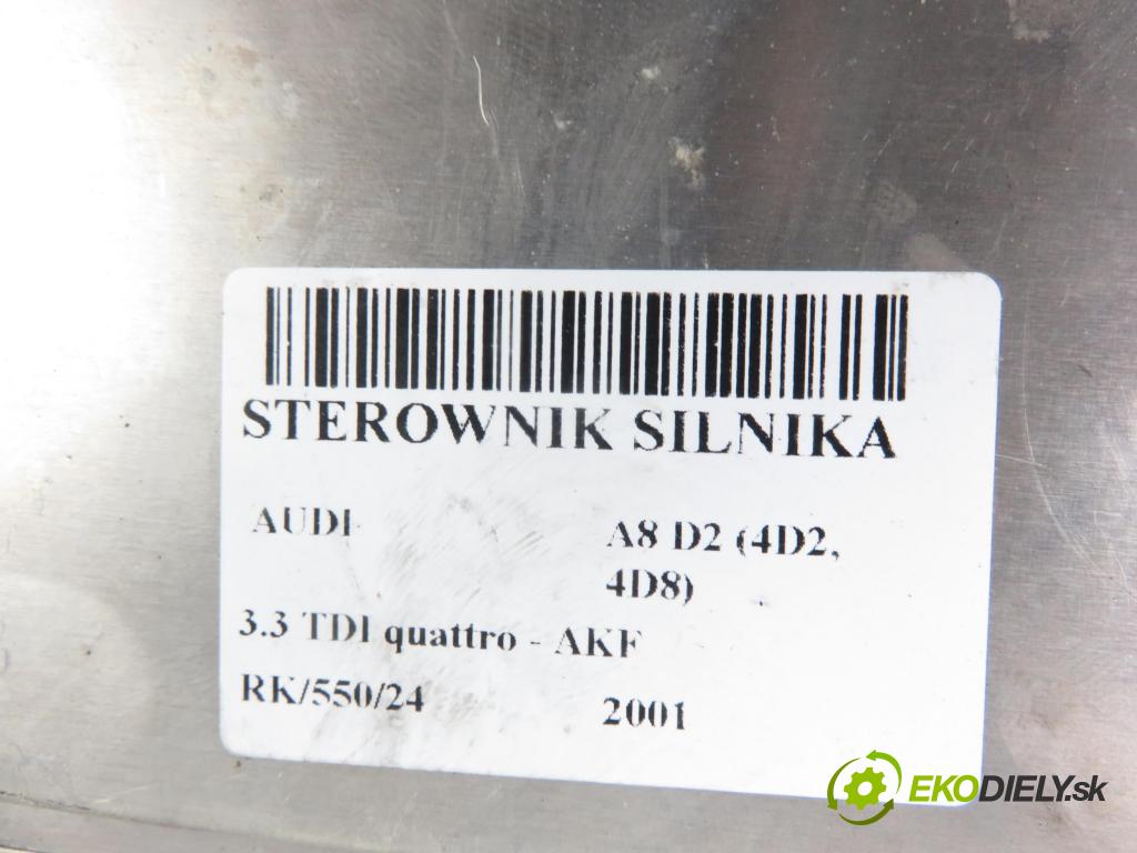 AUDI A8 D2 (4D2, 4D8) SEDAN 2001 165,00 3.3 TDI V8 224 quattro - AKF 3328,00 Riadiaca jednotka Motor 4D0907409D ; 0281010901