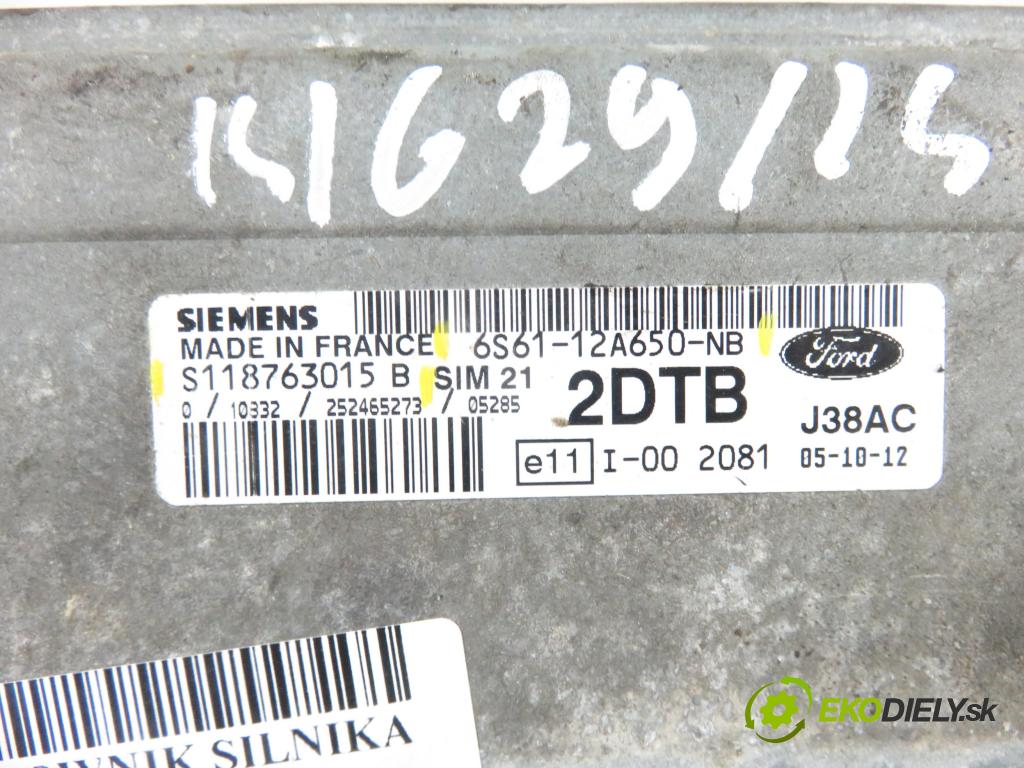 FORD FIESTA V (JH_, JD_) HB 2006 44,00 1.3 - BAJA 1299,00 Riadiaca jednotka Motor 6S6112A650NB ; S118763015B