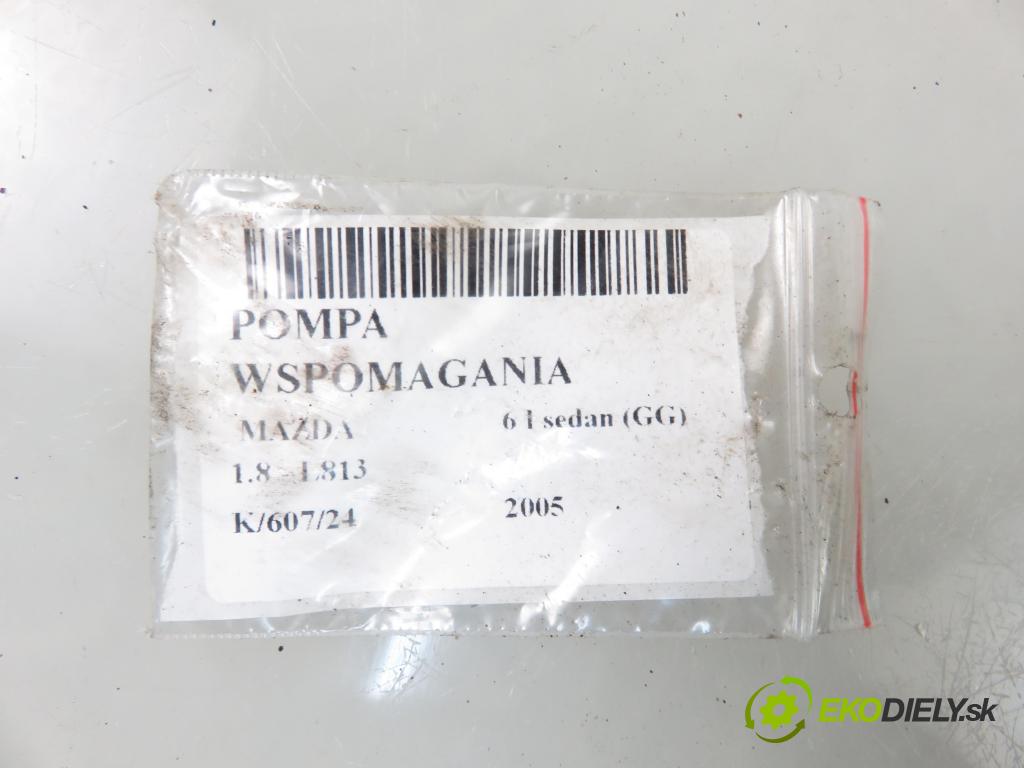 MAZDA 6 sedan (GG) SEDAN 2005 88,00 1.8 1798,00 Pumpa servočerpadlo  (Servočerpadlá, pumpy riadenia)