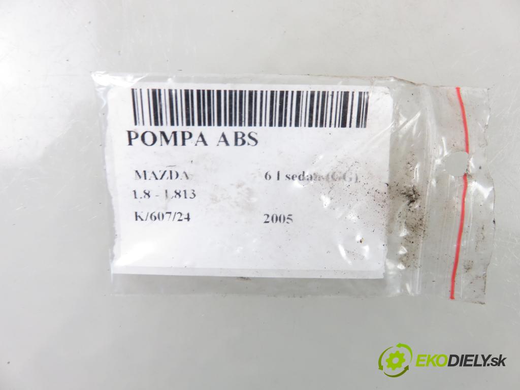 MAZDA 6 sedan (GG) SEDAN 2005 88,00 1.8 1798,00 Pumpa ABS 2066842 (Pumpy ABS)
