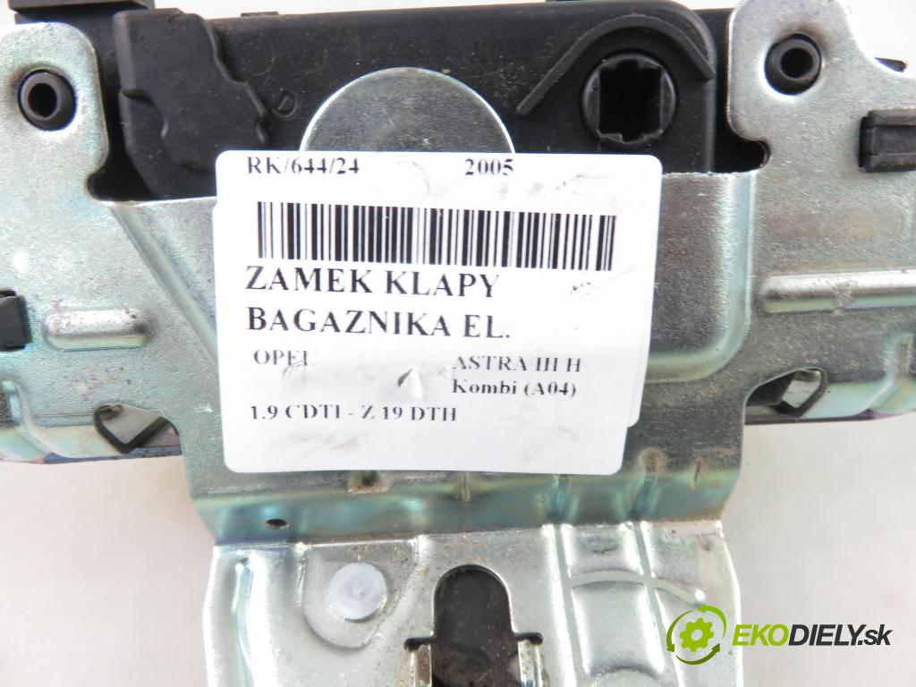 OPEL ASTRA H Kombi (A04) KOMBI 2005 110,00 1.9 CDTI - Z 19 DTH 1910,00 zámok dveří kufr EL. 1317285
