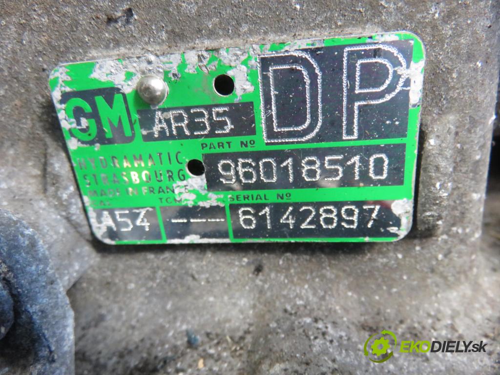 OPEL OMEGA B Kombi (V94) KOMBI 2001 155,00 3.0 V6 - 211 X 30 XE 2962,00 Prevodovka automatická 96018510 ; AR35DP