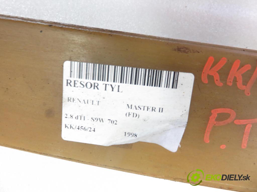 RENAULT MASTER II Skrzynia (FD) FURGON 1998 84,00 2.8 dTI - S9W 702 2799,00 Listové pero zadné