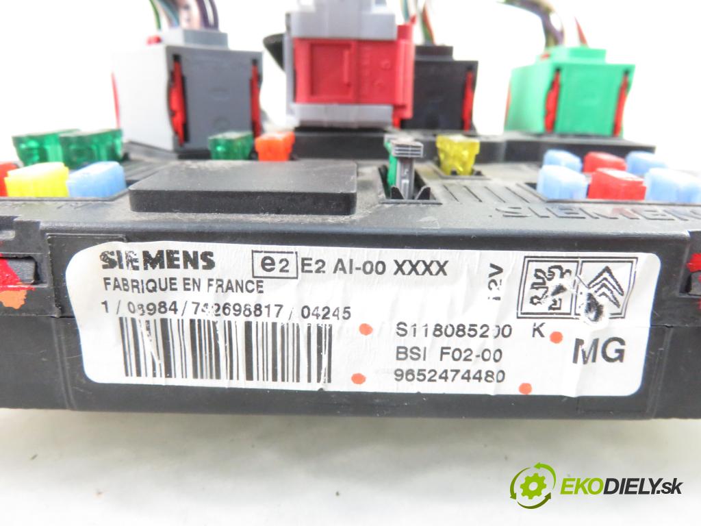 CITROEN C2 (JM_) HB 2004 0,00 1.6 - NFU (TU5JP4) 1587,00 MODUL BSI 9652474480 ; S118085200K