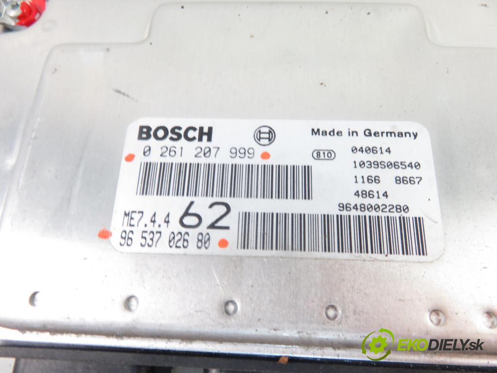 CITROEN C2 (JM_) HB 2004 0,00 1.6 - NFU (TU5JP4) 1587,00 Riadiaca jednotka Motor 0261207999 ; 9653702680