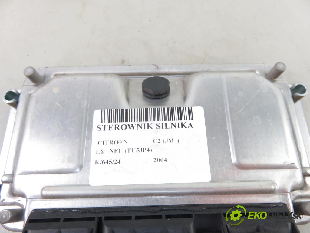 CITROEN C2 (JM_) HB 2004 0,00 1.6 - NFU (TU5JP4) 1587,00 Riadiaca jednotka Motor 0261207999 ; 9653702680