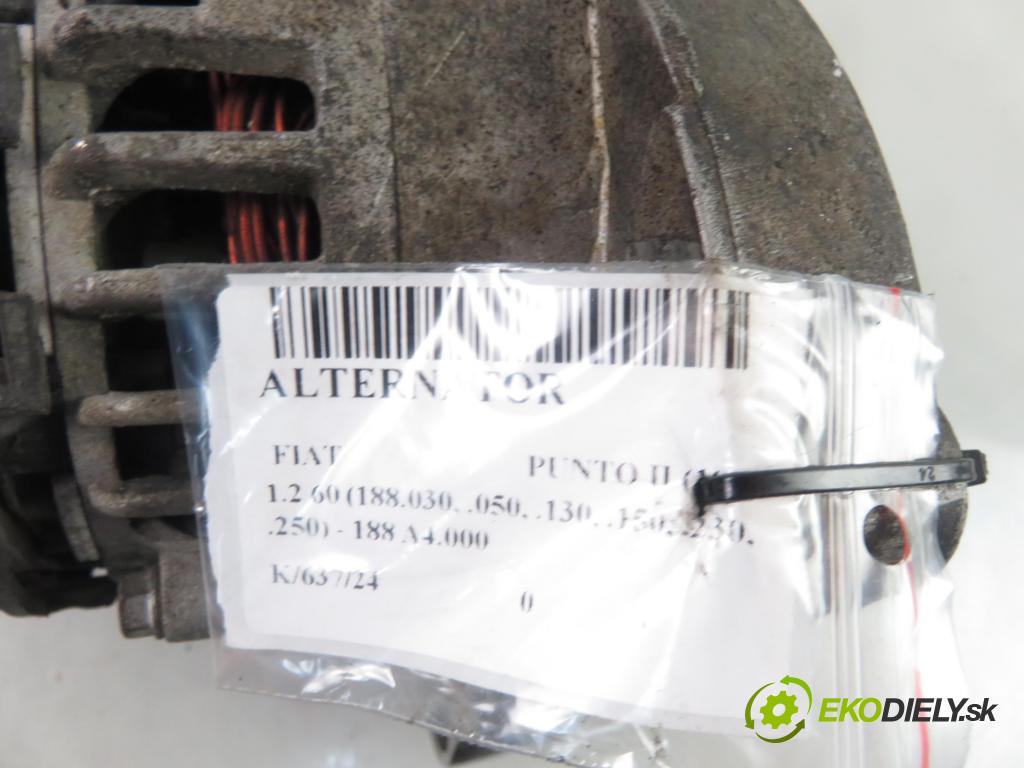 FIAT PUNTO (188_) HB 2000 44,00 1.2 60 - 188 A4.000 1242,00 Alternátor A4003 (Alternátory)
