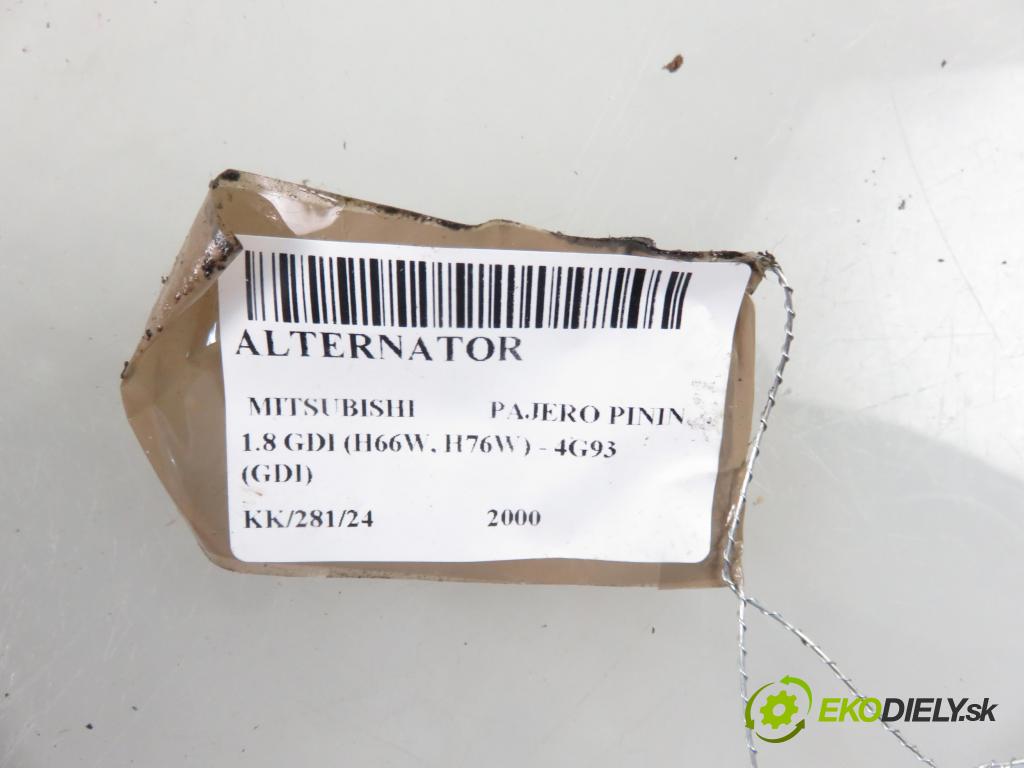 MITSUBISHI PAJERO PININ (H6_W, H7_W) TERENOWY 2000 88,00 1.8 GDI (H66W, H76W) - 4G93 (GDI) 1834,00 Alternátor MD360635 ; A3TB0291 (Alternátory)
