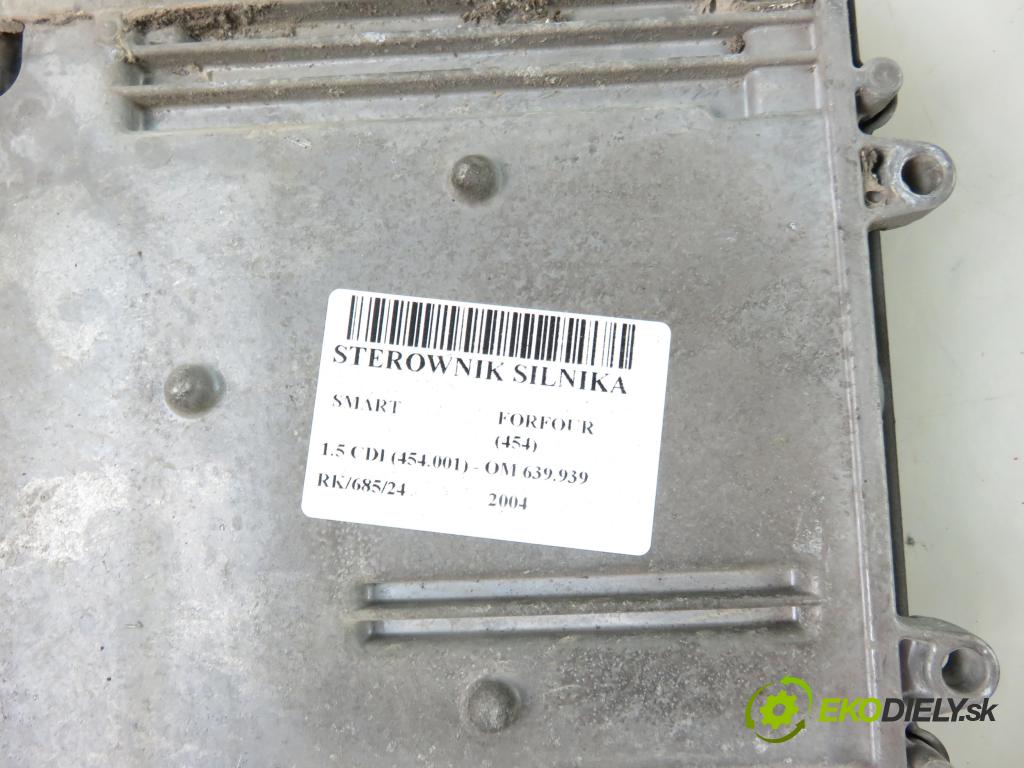 SMART FORFOUR (454) HB 2004 70,00 1.5 CDI 95 1493,00 Riadiaca jednotka Motor 0281011840 ; A6391500179