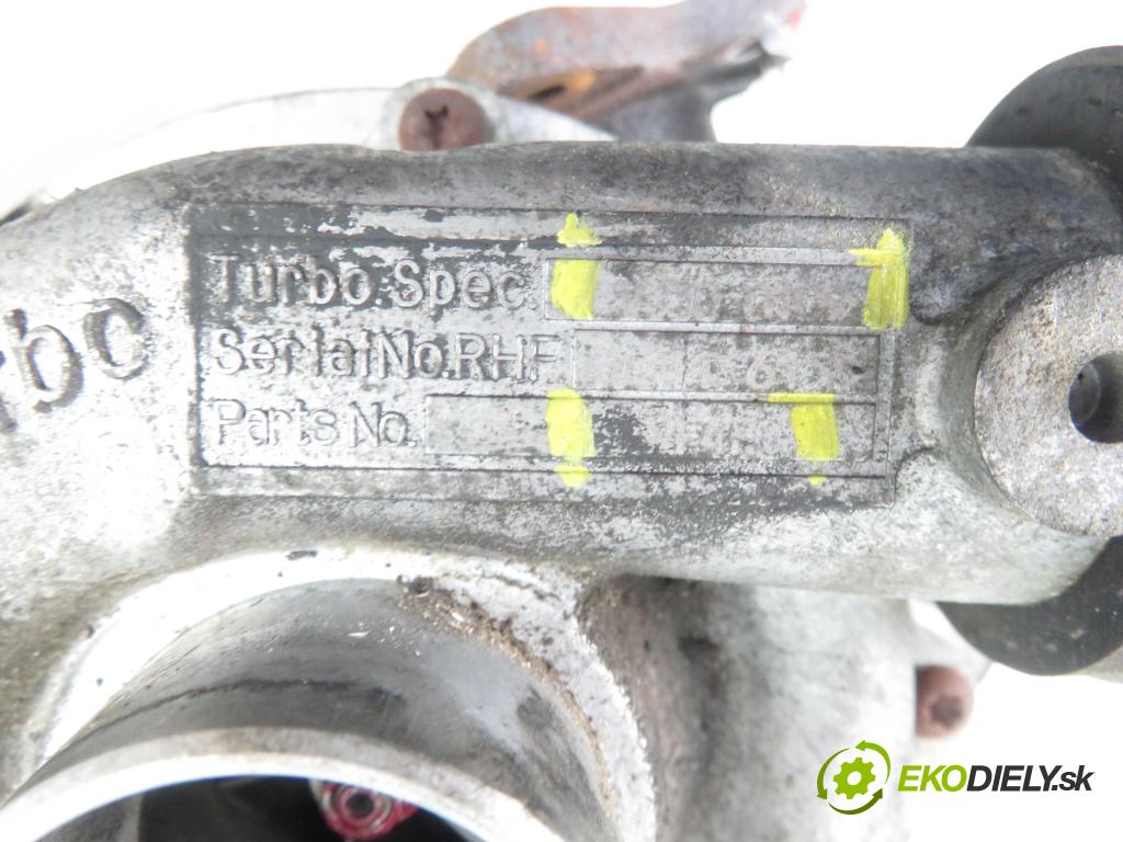 MAZDA PREMACY (CP) MINIVAN 2001 74,00 2.0 TD 101 - RF4F 1998,00 Turbodúchadlo VJ300109 ; RF4F (Turbodúchadlá (kompletné))