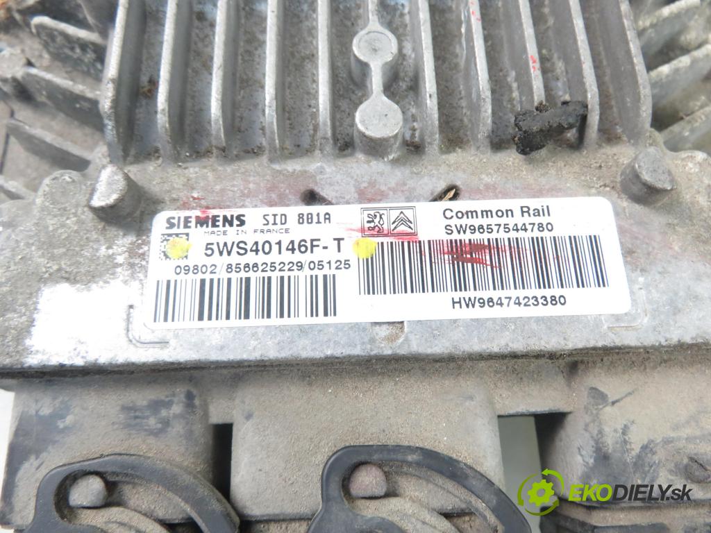 PEUGEOT PARTNER Combispace (5F) KOMBIVAN 2005 66,00 2.0 HDI - RHY (DW10TD) 1997,00 Riadiaca jednotka Motor 5WS40146FT ; SW9657544780 ; HW9647423380