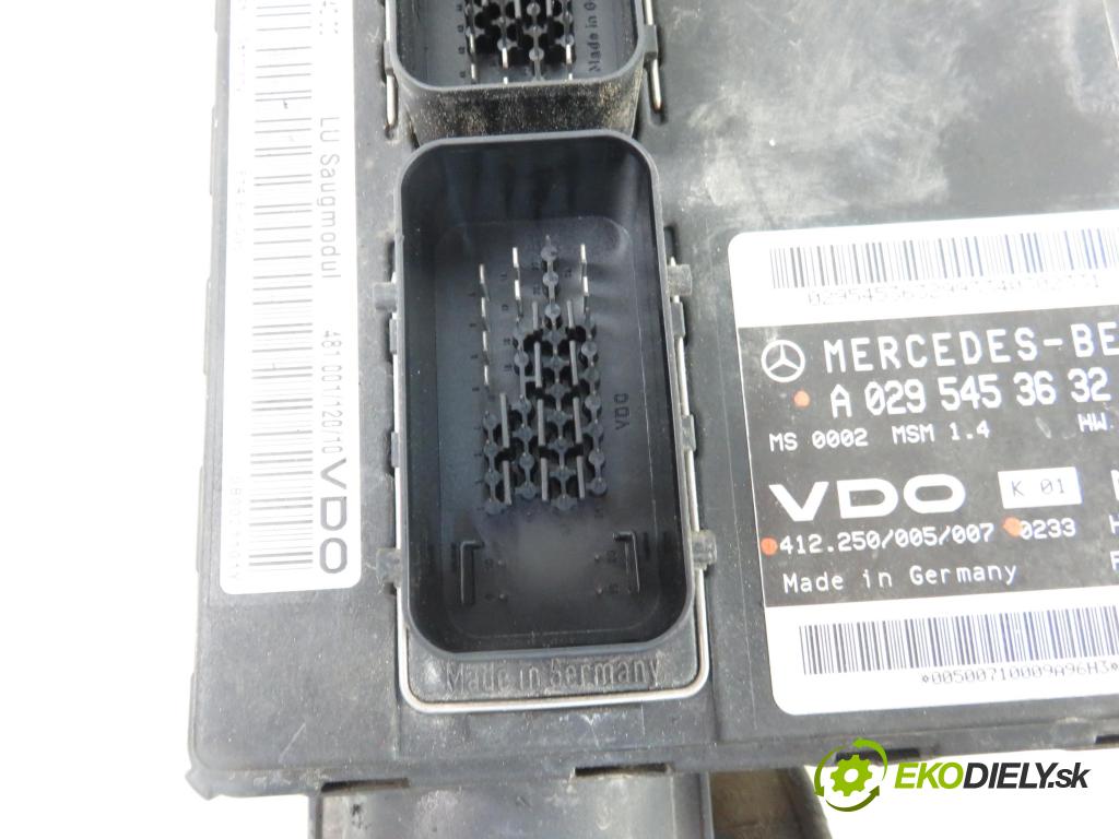 MERCEDES-BENZ KLASA A (W168) HB 2000 60,00 1.4 A 140 82 - M 166.940 1397,00 Riadiaca jednotka Motor A0295453632 ; 412250005007 ; A1681404000