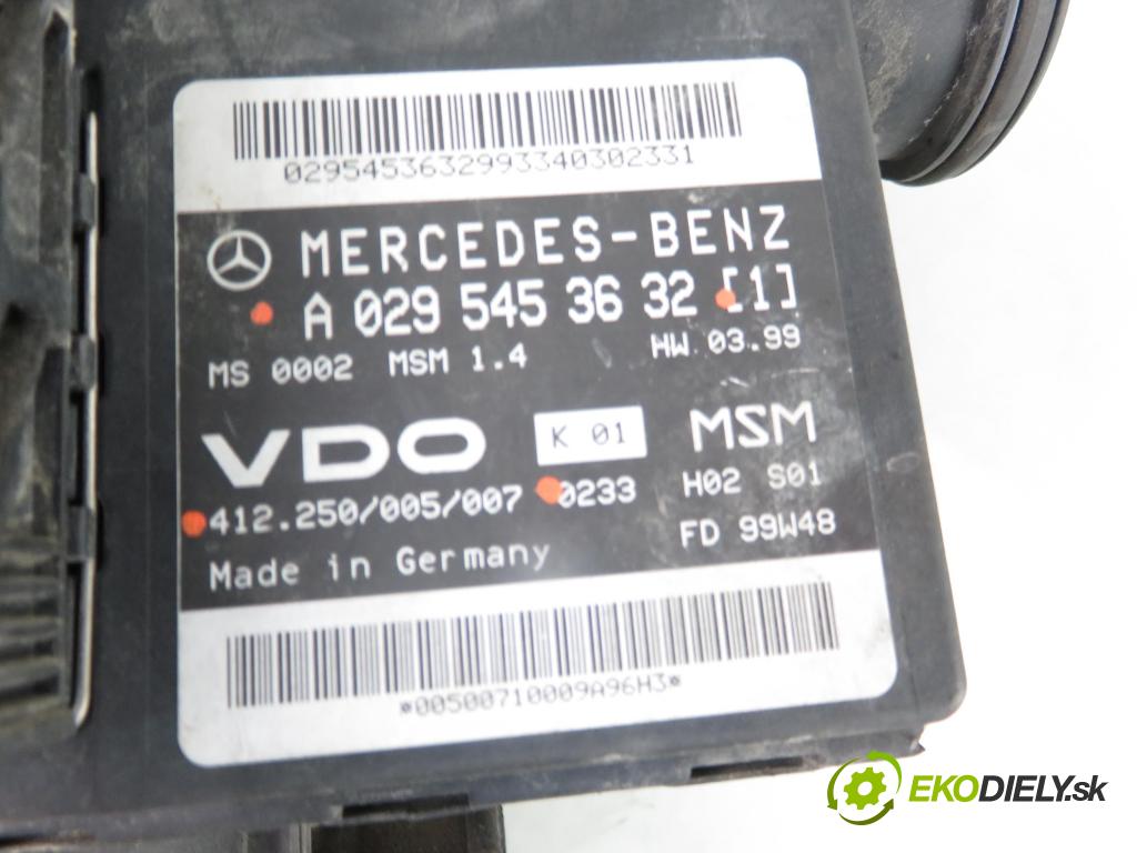 MERCEDES-BENZ KLASA A (W168) HB 2000 60,00 1.4 A 140 82 - M 166.940 1397,00 Riadiaca jednotka Motor A0295453632 ; 412250005007 ; A1681404000