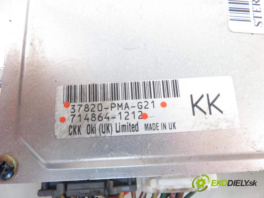 HONDA CIVIC VII Hatchback (EU, EP, EV) HB 2001 66,00 1.4 iS (EP1) 90 - D14Z6 1396,00 Riadiaca jednotka Motor 37820PMAG21 ; 7148641212