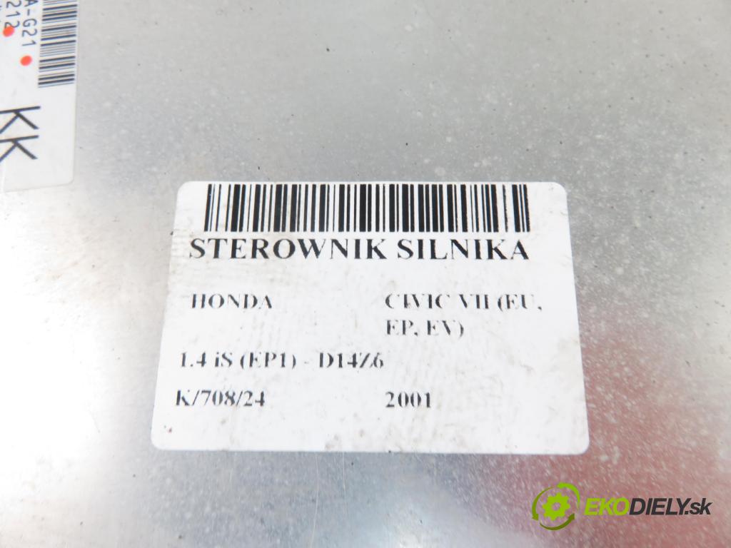 HONDA CIVIC VII Hatchback (EU, EP, EV) HB 2001 66,00 1.4 iS (EP1) 90 - D14Z6 1396,00 Riadiaca jednotka Motor 37820PMAG21 ; 7148641212