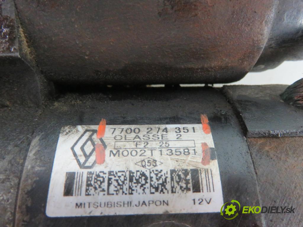 RENAULT THALIA I (LB0/1/2_) SEDAN 2002 55,00 1.4 - K7J 700 1390,00 Štartér 7700274351 ; M002T13581 (Štartéry)