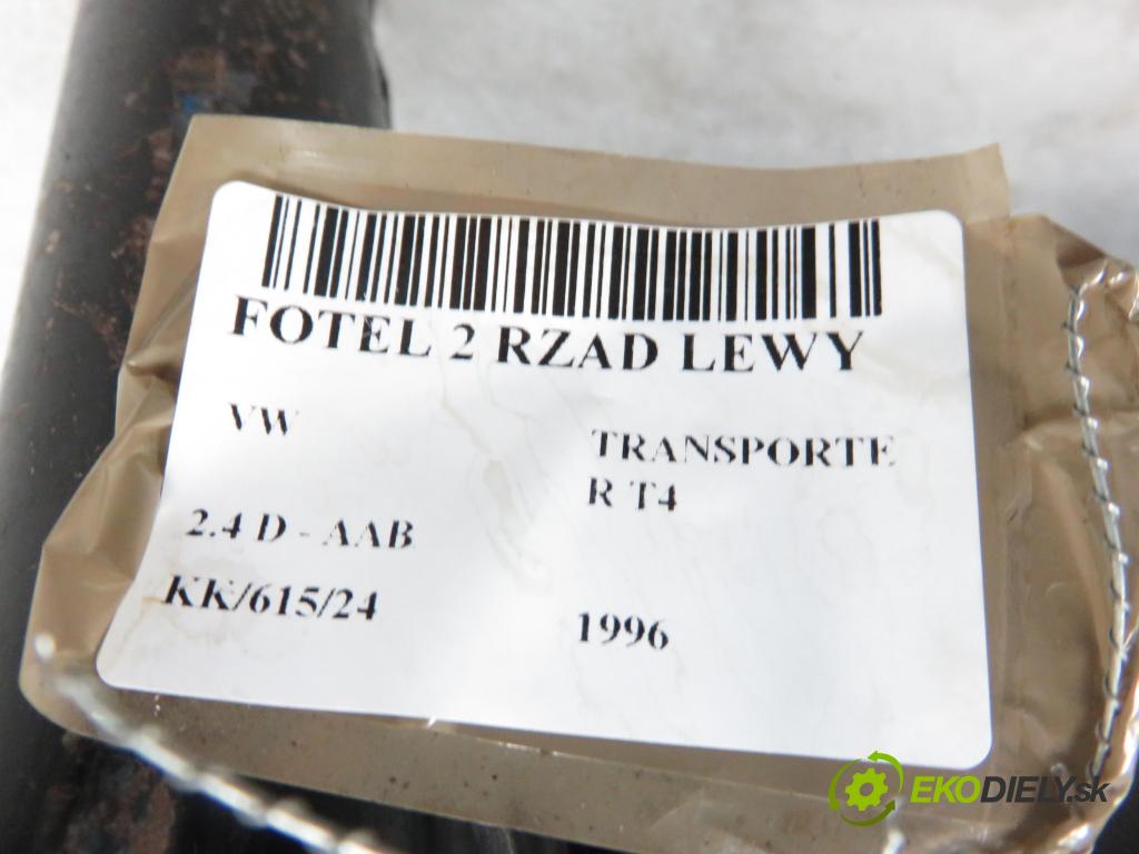 VW TRANSPORTER IV Skrzynia (70XA) BUS 1996 57,00 2.4 D 78 - AAB 2370,00 Sedadlo 2 rad ľavy