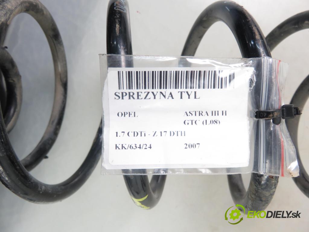 OPEL ASTRA H GTC (L08) HB 2007 74,00 1.7 CDTi - Z 17 DTH 1686,00 Pružina zadné 2120264