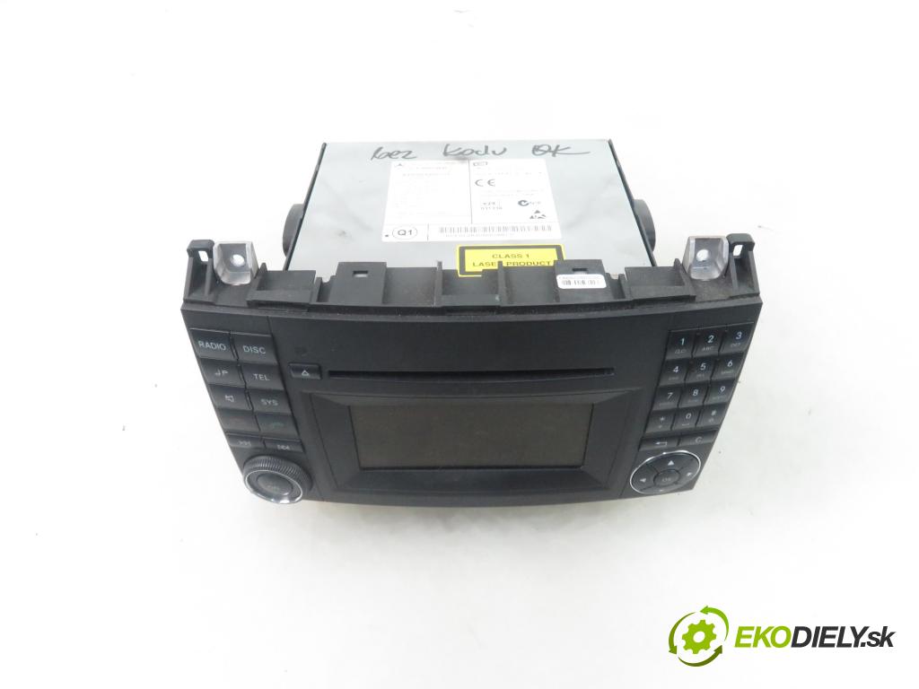 MERCEDES-BENZ KLASA A (W169) MINIVAN 2009 60,00 2.0 CDI 82 - OM 640.942 1991,00 RADIO CD 1698705894