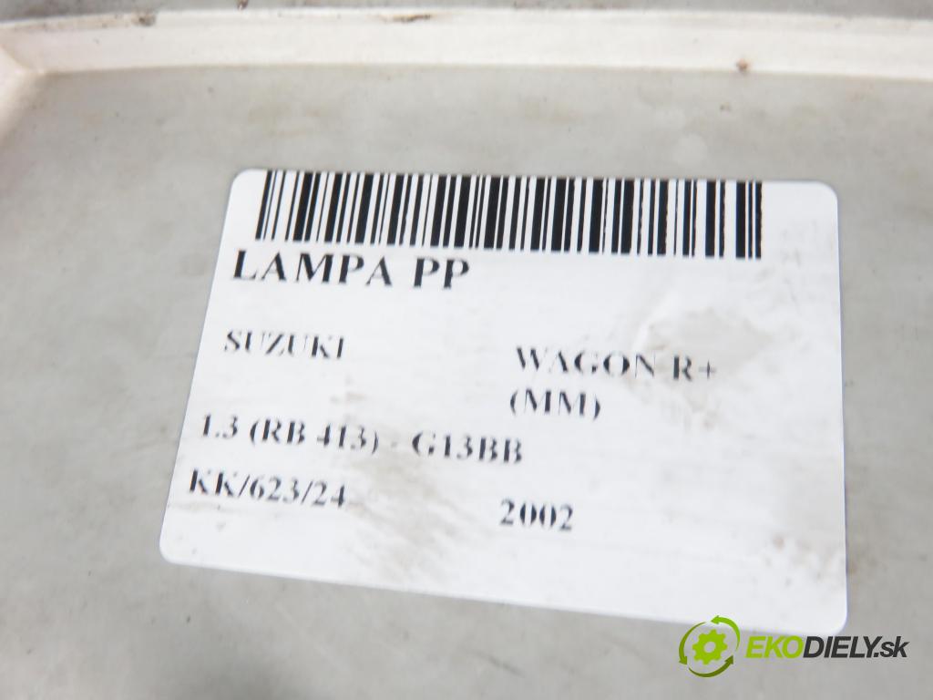 SUZUKI WAGON R+ (MM) HB 2002 56,00 1.3 (RB 413) - G13BB 1298,00 Svetlo PP 09204188 ; 3510083E00
