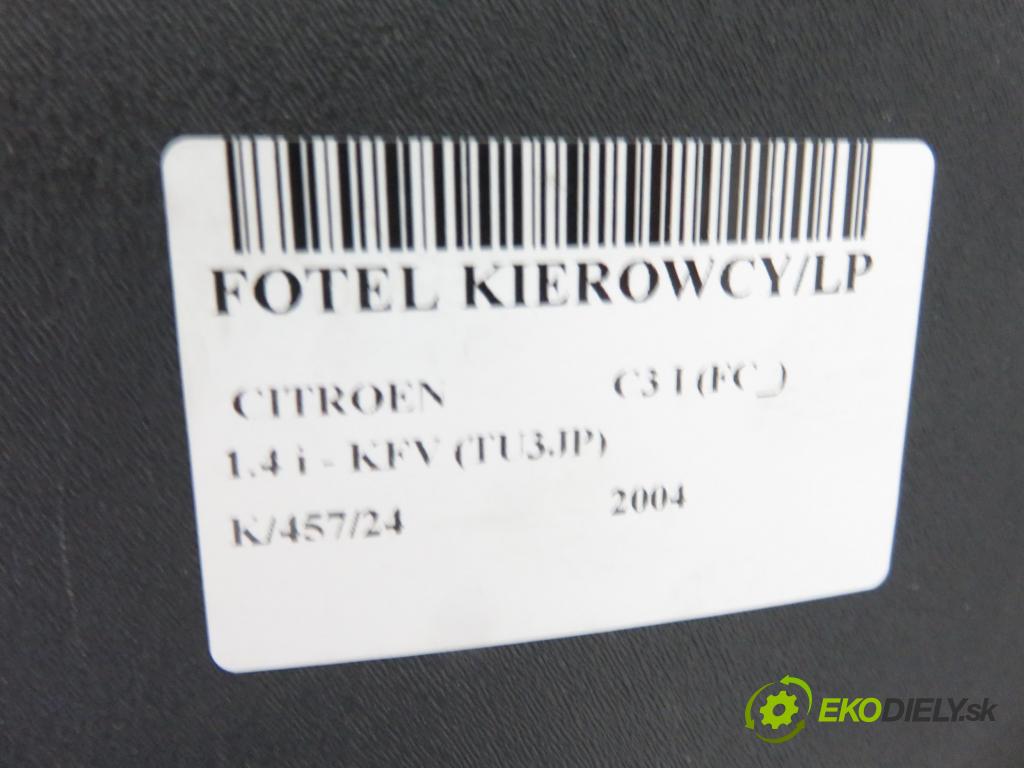 CITROEN C3 I (FC_) HB 2004 54,00 1.4 i - KFV (TU3JP) 1360,00 Sedadlo šoféri