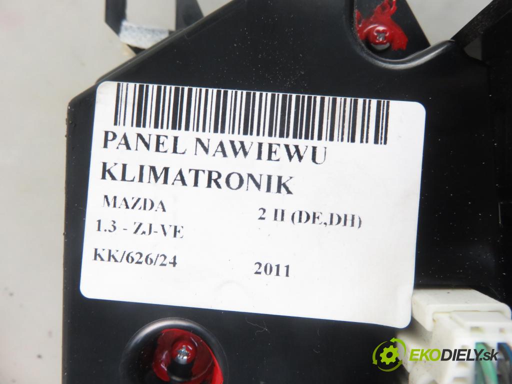 MAZDA 2 (DE_, DH_) HB 2011 63,00 1.3 - ZJ-VE 1349,00 Panel kúrenia KLIMATIZACE: DP7661190