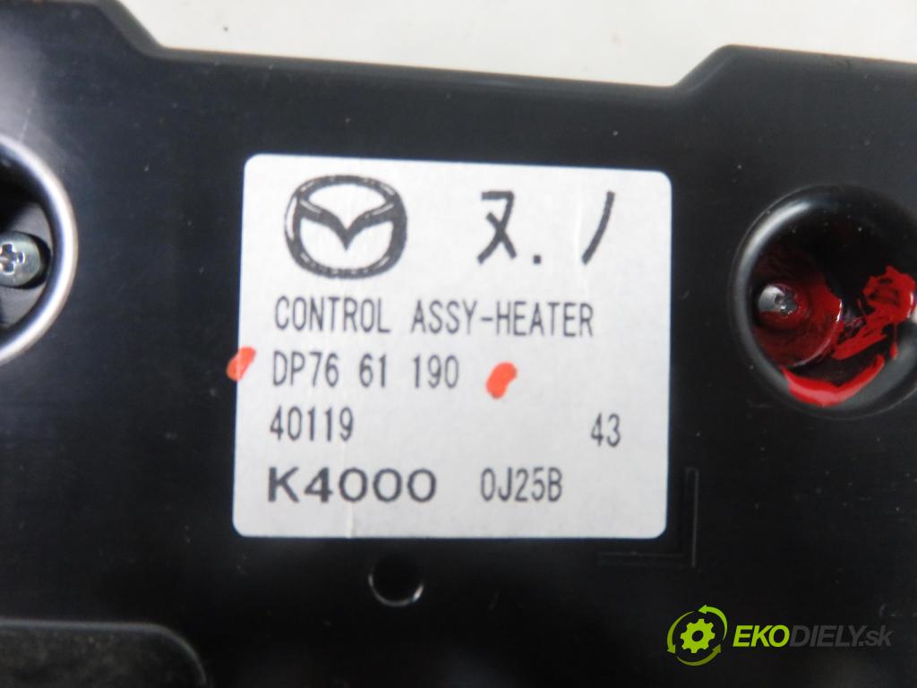 MAZDA 2 (DE_, DH_) HB 2011 63,00 1.3 - ZJ-VE 1349,00 Panel kúrenia KLIMATIZACE: DP7661190
