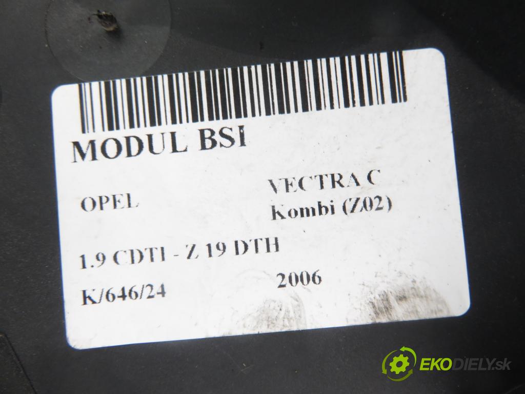 OPEL VECTRA C Kombi (Z02) KOMBI 2006 110,00 1.9 CDTI - Z 19 DTH 1910,00 MODUL BSI 13205777
