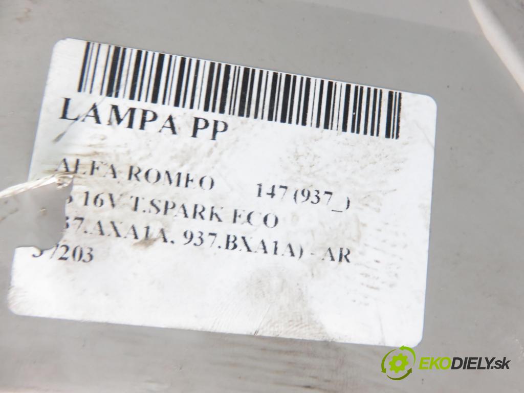 ALFA ROMEO 147 (937_) HB 2003 77,00 1.6 16V T.SPARK ECO 105 - AR 37203 1598,00 Svetlo PP 0301186202
