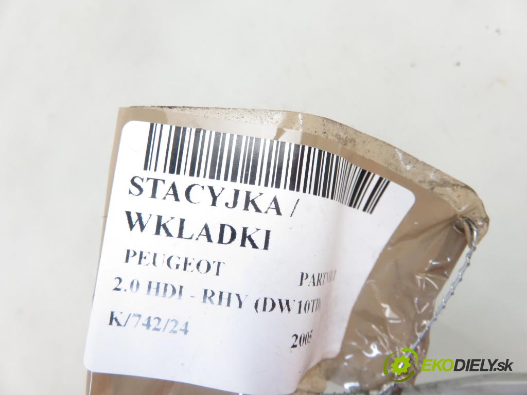 PEUGEOT PARTNER Combispace (5F) KOMBIVAN 2005 66,00 2.0 HDI - RHY (DW10TD) 1997,00 spinačka 9648445180 (Spínacie skrinky a kľúče)