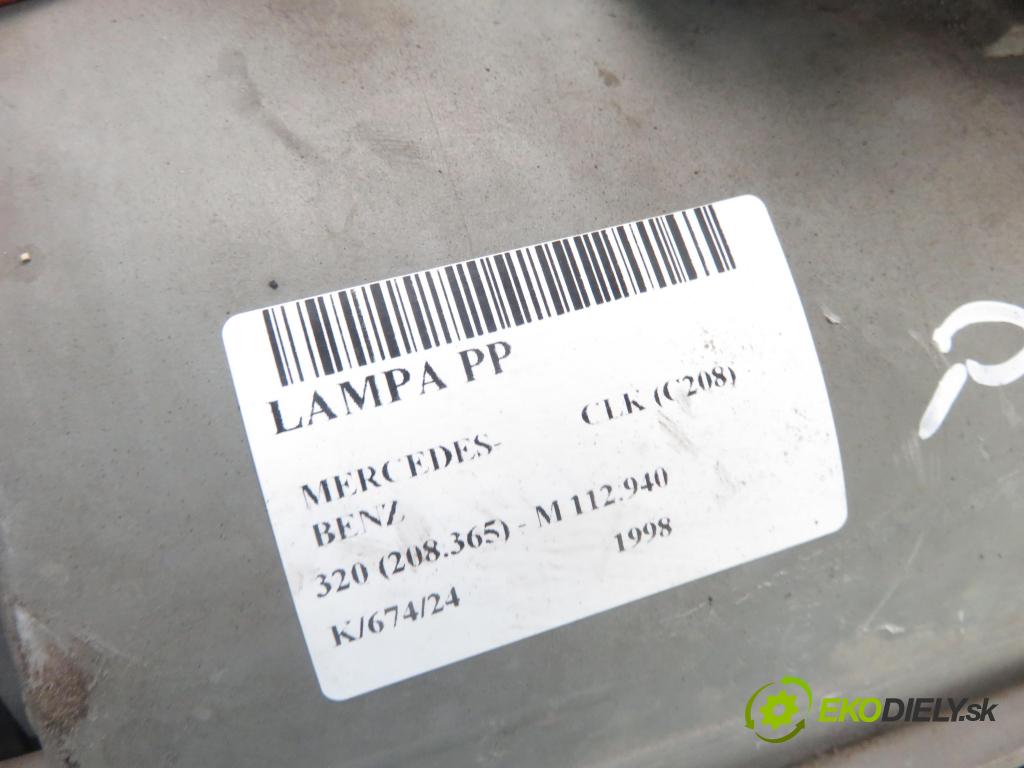 MERCEDES-BENZ CLK (C208) COUPE 1998 160,00 320 (208.365) - M 112.940 3199,00 Svetlo PP