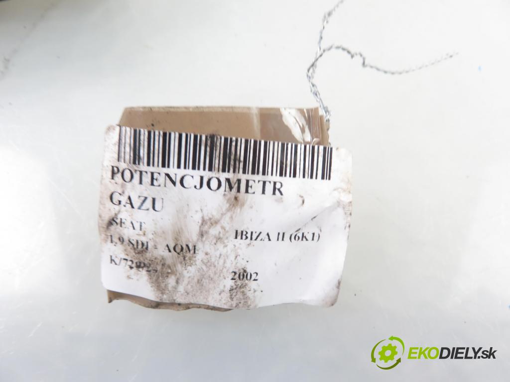 SEAT IBIZA II (6K1) HB 2002 50,00 1.9 SDI - AQM 1896,00 Potenciometer plynu 028907475AP ; 0281002339 (Pedále)