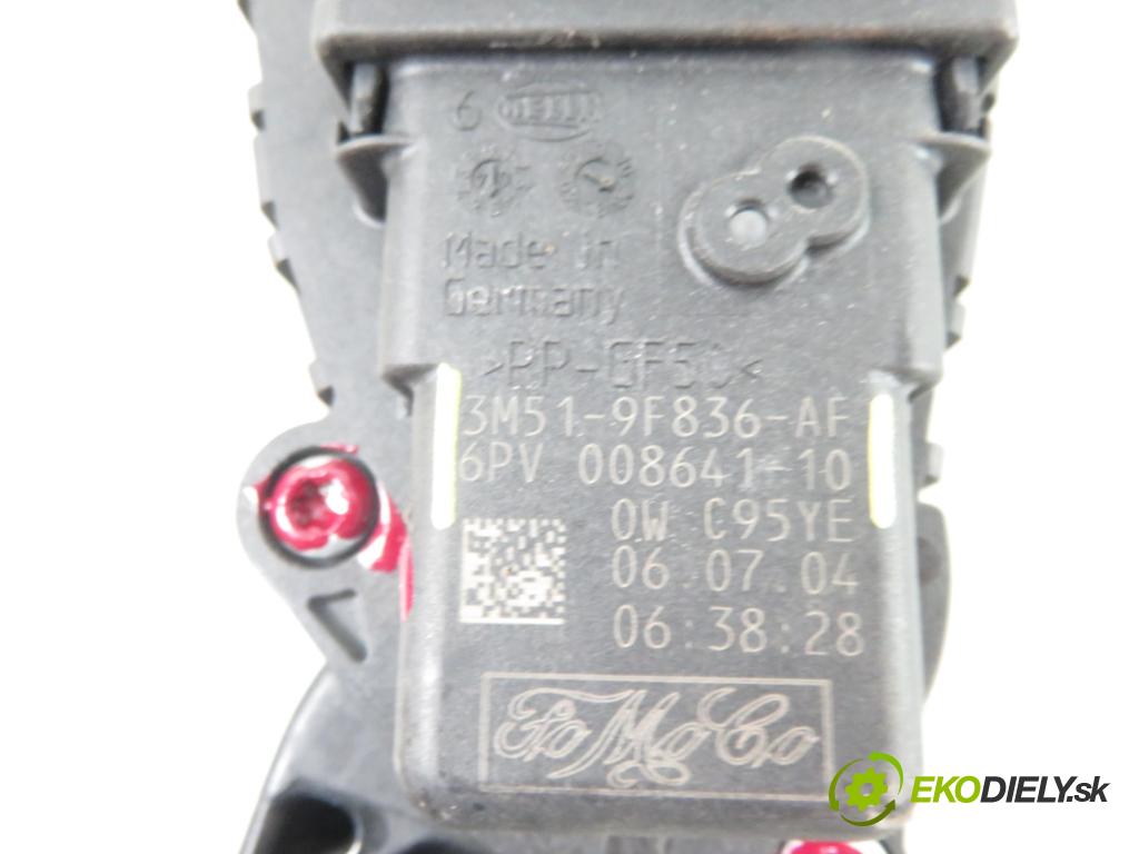 FORD FOCUS C-MAX (DM2) MINIVAN 2004 80,00 1.6 TDCi 109 - G8DB 1560,00 Potenciometer plynu 3M519F836AF ; 6PV00864110 (Pedále)